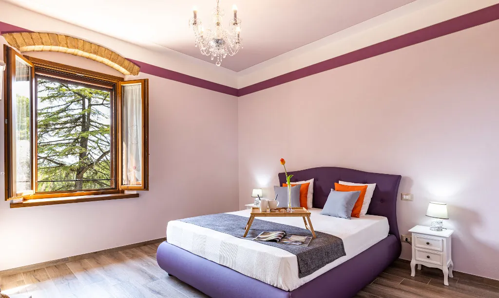 Lavanda room at Tenuta di Macericca holiday farm